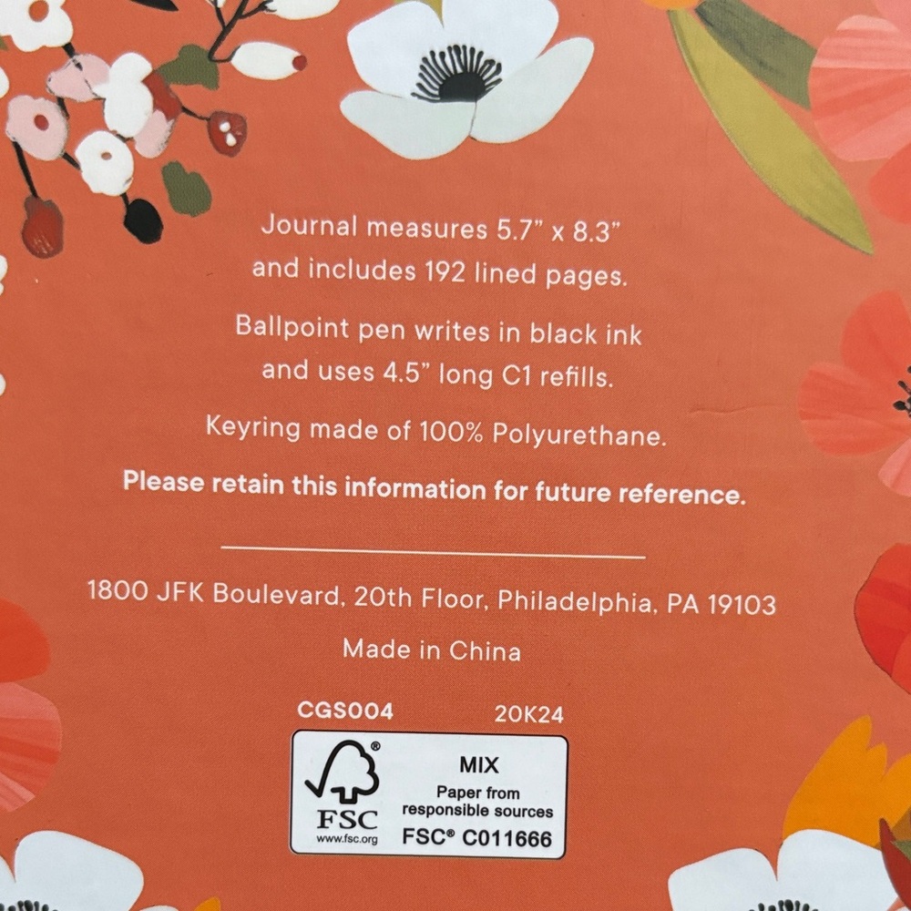 Floral Notebook & Pen Set - Multicolor - Picture 2 of 3